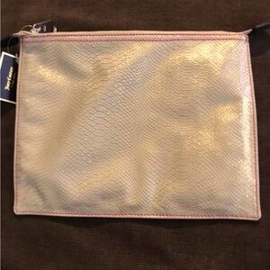 NEW NWT Y2K Juicy Couture Gold Hot pink Pouch cosmetic bag